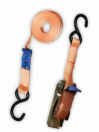 Conjunto de amarração moto 0,8t, 25mm x 2,6m emborrachado.